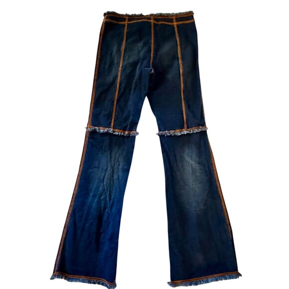 Perfect for Festival Vibe! 5/48 Low Rise Wide Leg Jeans Size 6 or 29 - Picture 2 of 13